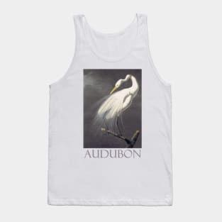 Great Egret by John James Audubon Tank Top